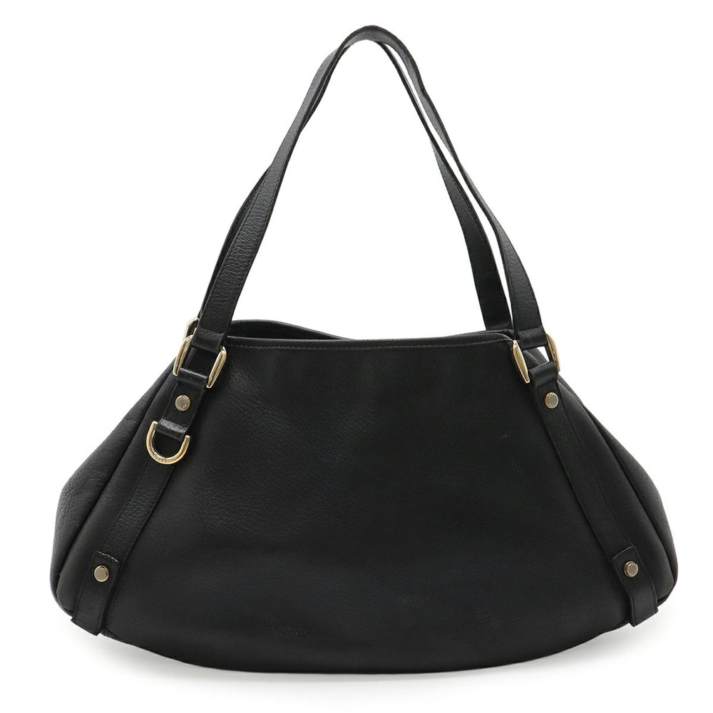 Gucci Abbey Tote Bag Shoulder Hobo Leather Black